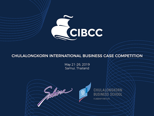 บริษัทซาบีน่า ฟาร์อีสท์ จำกัด ร่วมเป็นส่วนหนึ่งในการสนับสนุนกิจกรรม “Chulalongkorn International Business Case Competition 2019 (CIBCC19)”