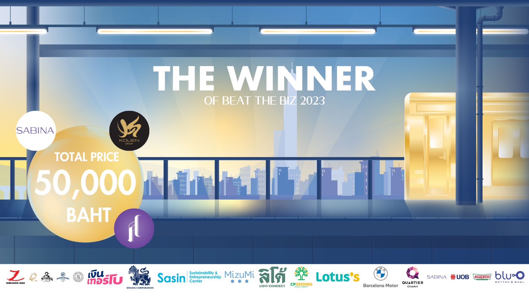 บริษัท ซาบีน่า ฟาร์อีสท์ จำกัด ร่วมสนับสนุนกิจกรรม “Beat the Biz 2023” by Chulalongkorn Entrepreneur Organization